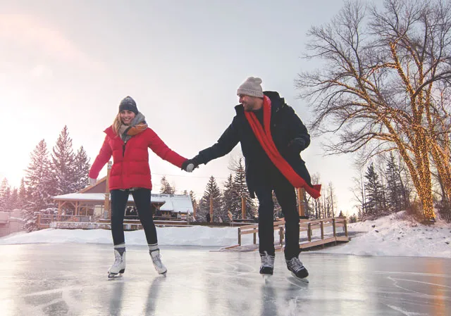 Skating at Bowness Park Lagoon (Photo credit: Travel Alberta/Roth & Ramberg).