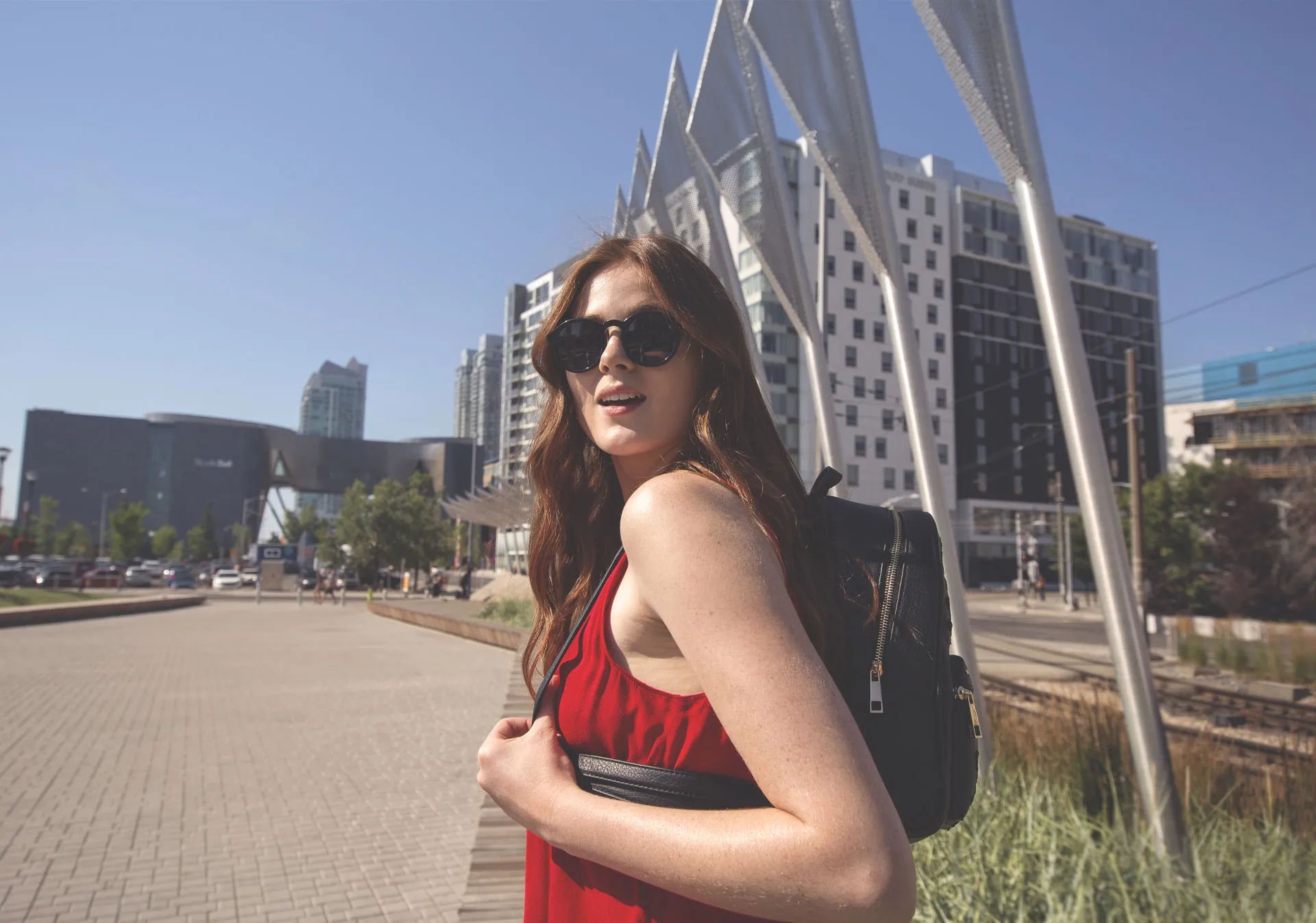 Exploring East Village by foot (Photo credit: Travel Alberta/Roth & Ramberg)