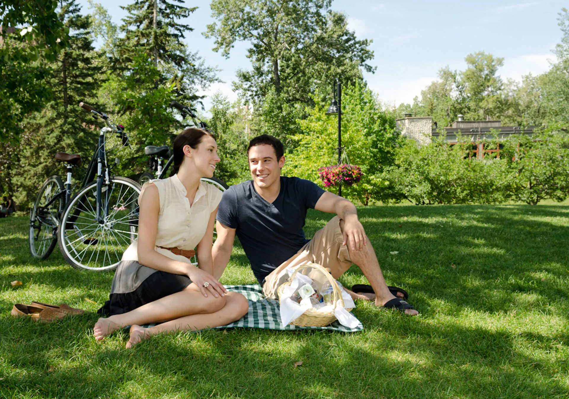 Picnic in Prince’s Island Park in Calgary.