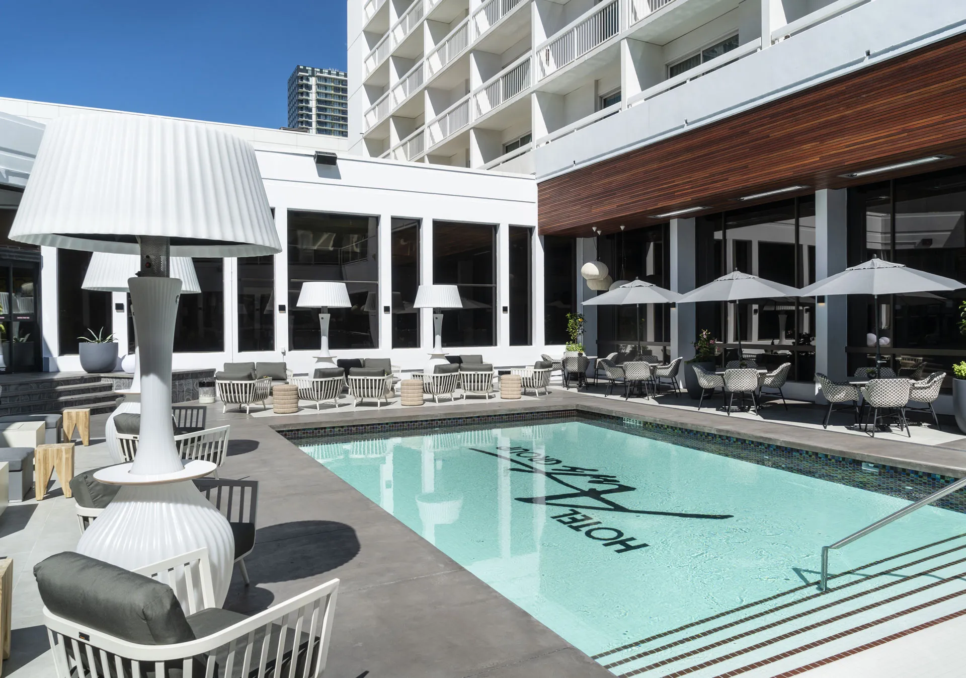 Poolside at Hotel Arts (Photo credit: Travel Alberta).