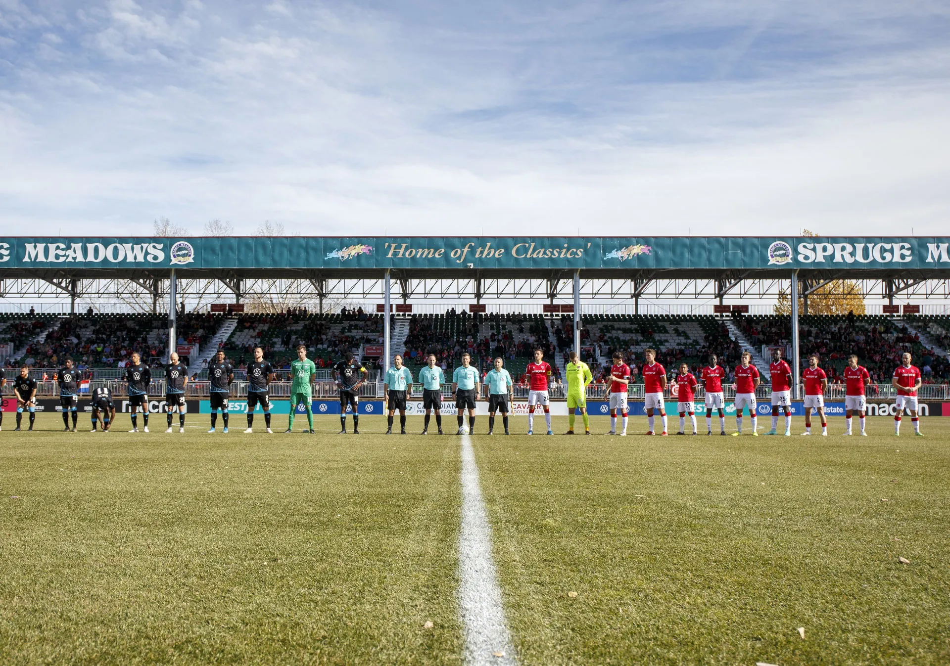 The Cavalry FC play at ATCO Field at Spruce Meadows.