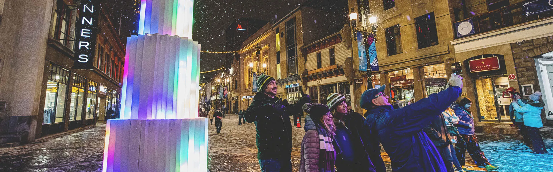 Winter on Historic Stephen Avenue