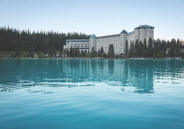 Fairmont Chateau overlooking Lake Louise