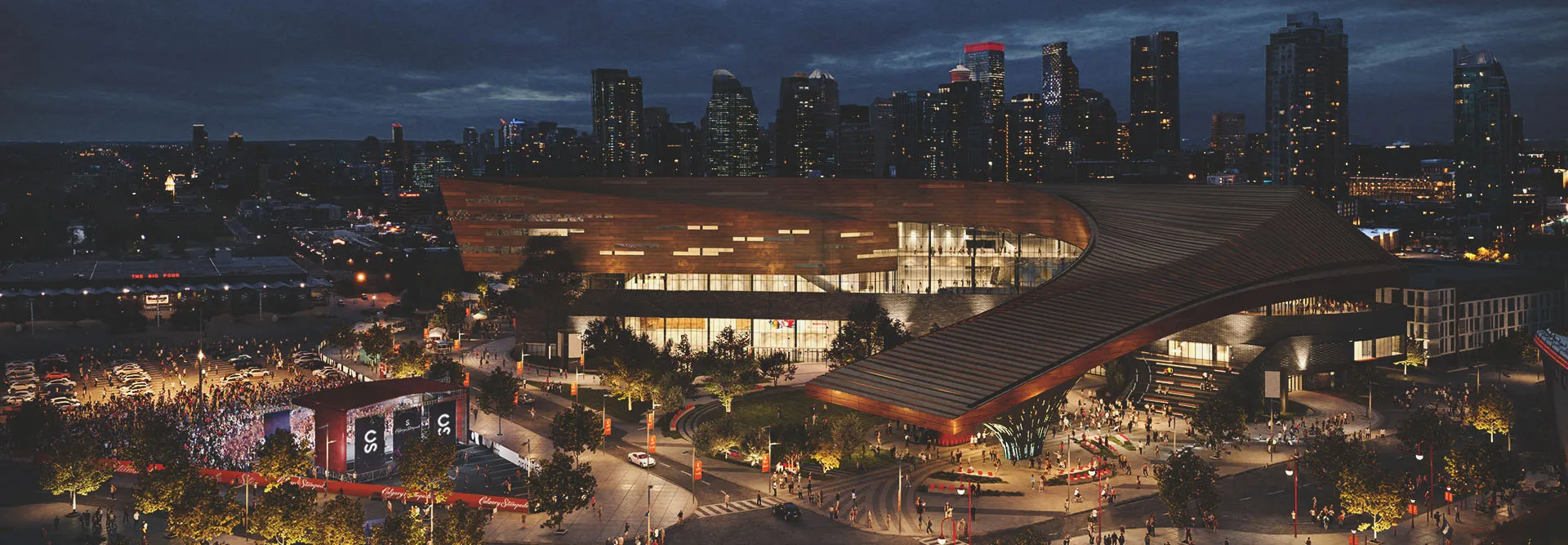 Rendering of Calgary's new BMO Event Centre