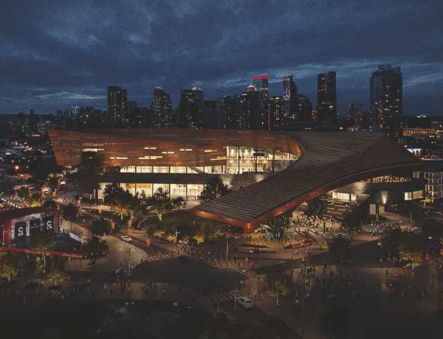 Rendering of Calgary's new BMO Event Centre