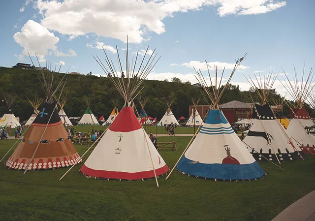 Tipi's at the Elbow River Camp