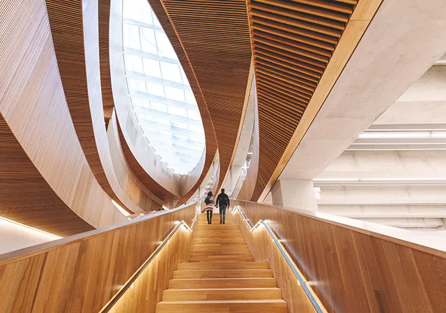 interior shot of Calgary's Central Library