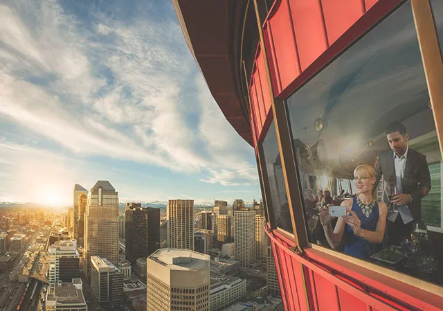 Sky 360 restaurant in The Calgary Tower