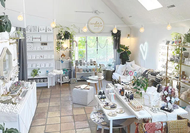 store interior of Cinder & Sage