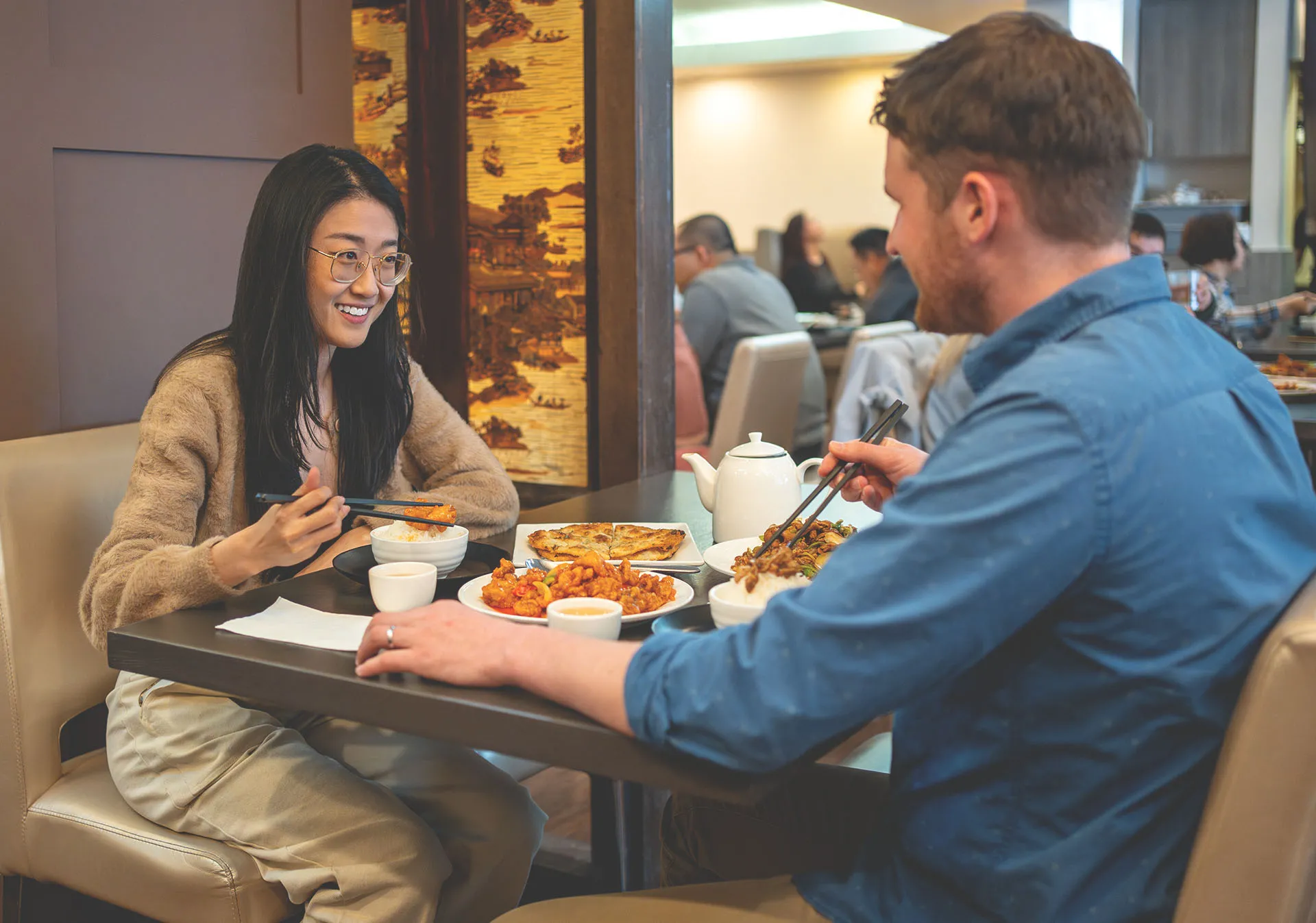 couple dining at Great Taste Chinese Restaurant