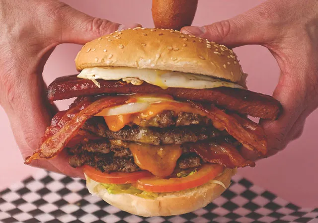 Don't Fear The Reaper Burger at Boogie's Burgers