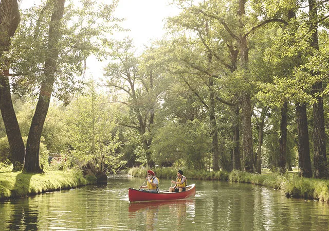 Canoeing on Bowness Lagoon