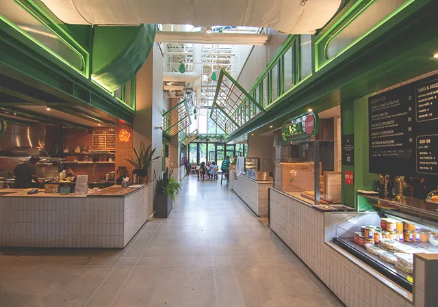 First Street Market food hall interior