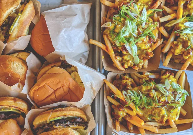 Lil' Empire Burgers with Chili Cheese Fries