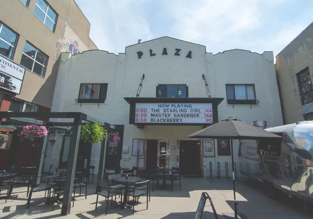 The historic Plaza Theatre