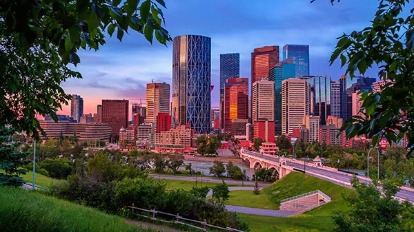 Downtown Calgary Skyline from Rotary Park