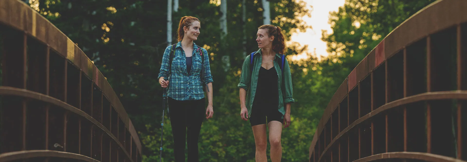 ladies hiking in Fish Creek Provincial Park