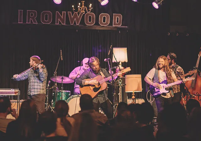 band playing onstage at Ironwood Stage &amp; Grill