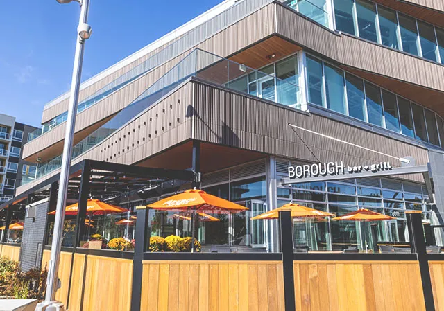 outdoor patio at Borough Kitchen &amp; Bar