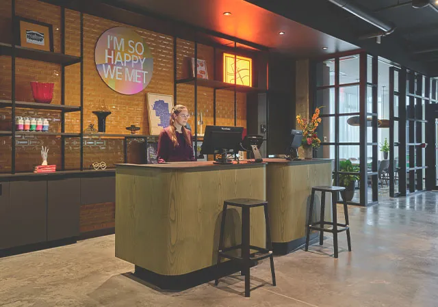 The Alt Hotel lobby and reception
