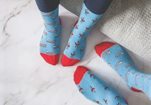 Calgary socks from Friday Sock Co.