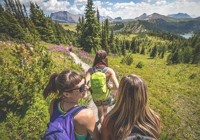 hiking in Banff National Park