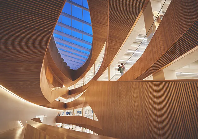 interior of the Calgary Central Public Library