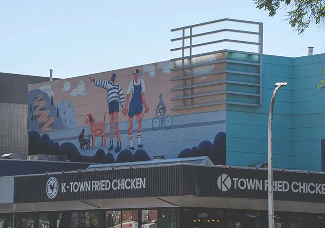 mural in Crescent Heights