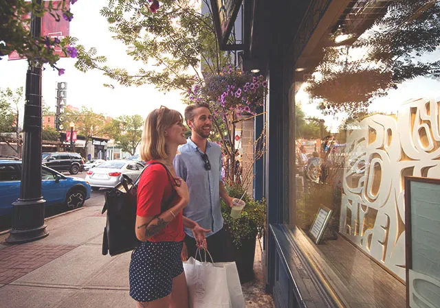 17th Ave is full of local shops, each with their own special charm. (Photo Credit: Travel Alberta / Roth & Ramberg)