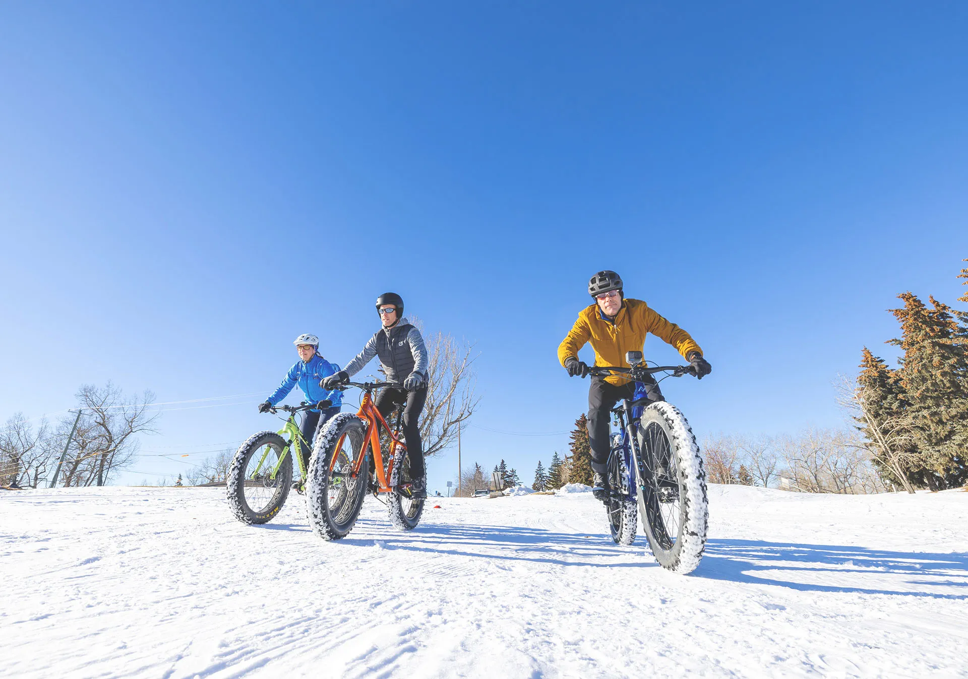 Fat Biking at Shaganappi Point Golf Course