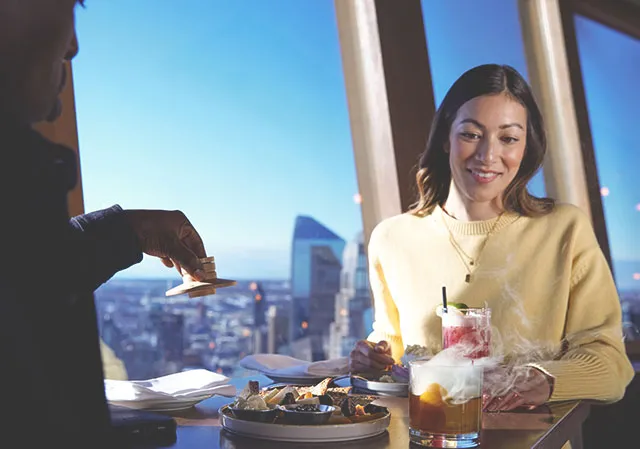 Dine in style at the top of the Calgary Tower