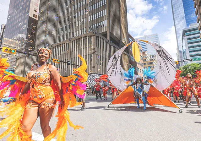 Carifest parade in downtown Calgary