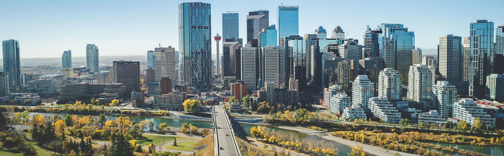 downtown Calgary during Summer