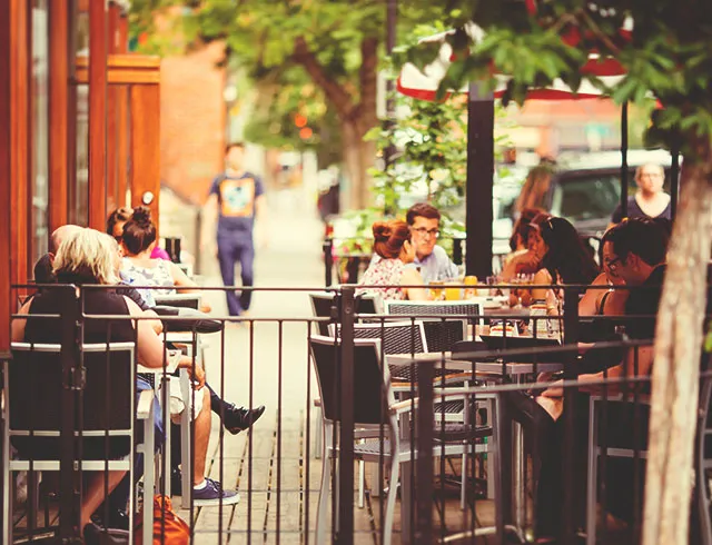 Patios in Kensington neighbourhood