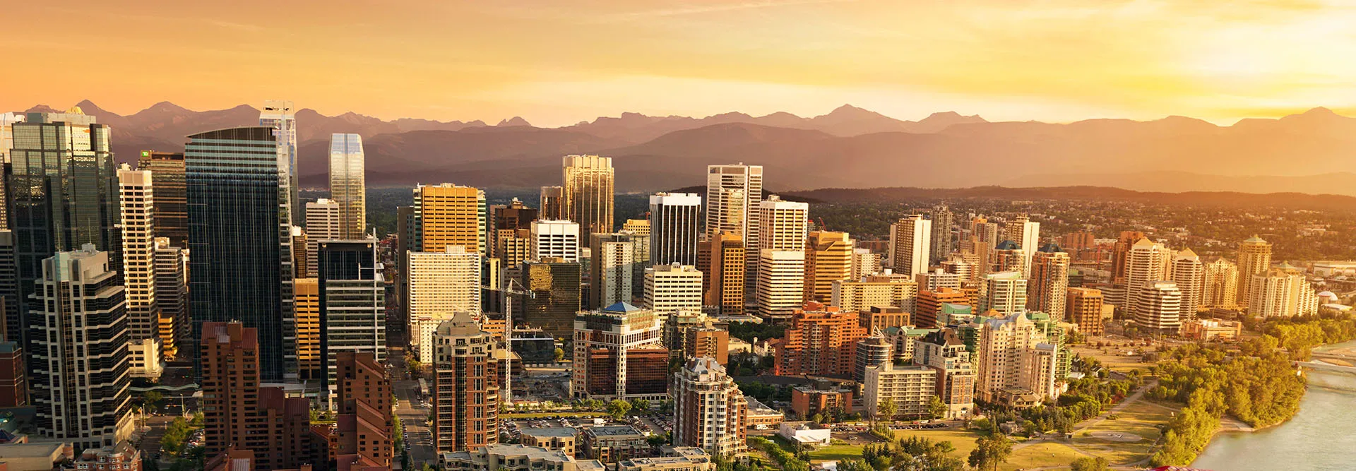 Calgary Skyline over folk fest