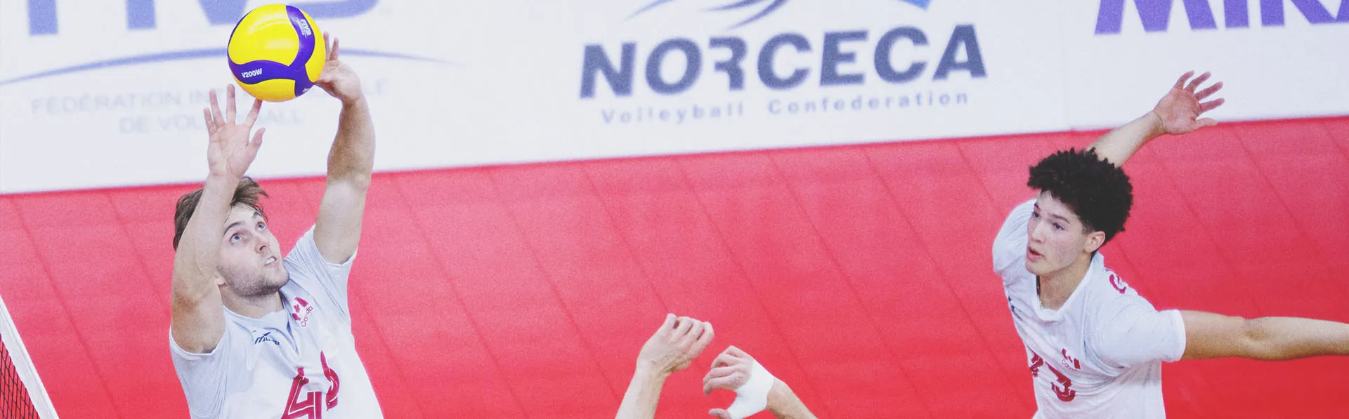men playing volleyball