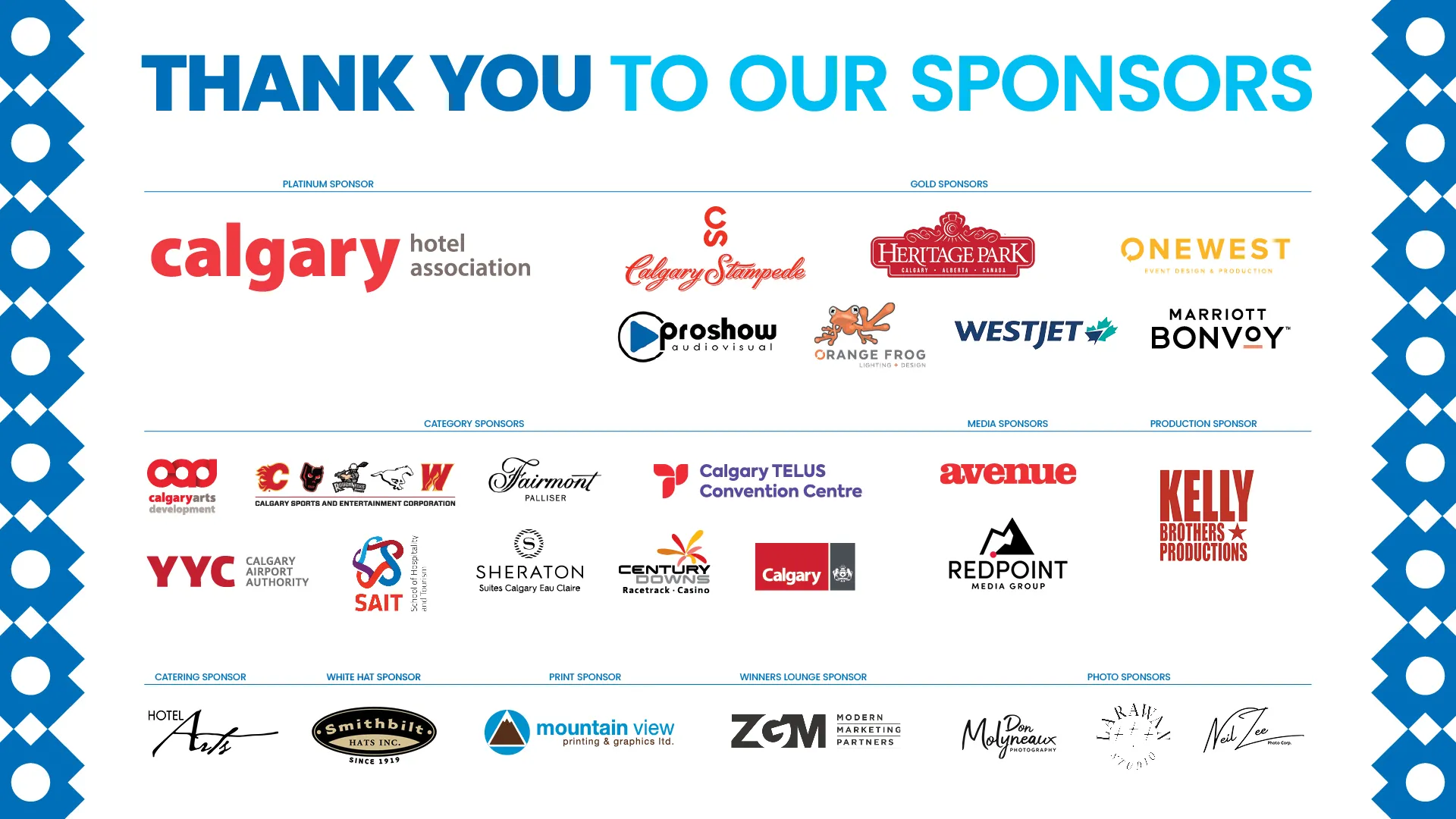 White Hat Awards Sponsors 2025