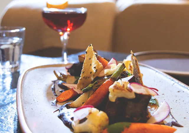 a food dish at Fonda Fora