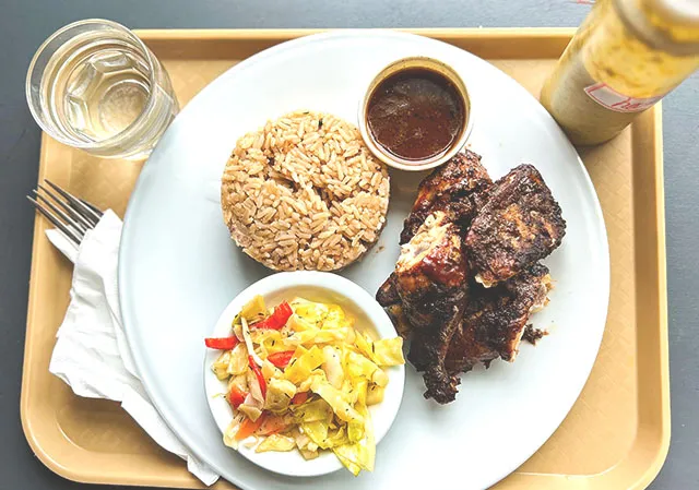 jerk chicken at King Solomon’s Kitchen