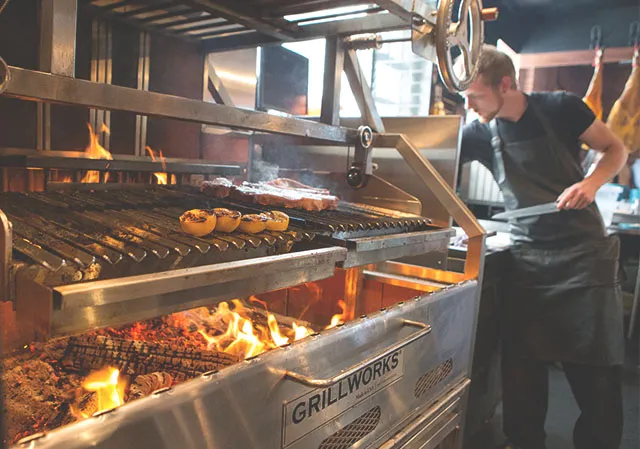 The grill is always firing at charbar
