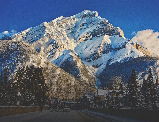 Downtown Banff in Winter